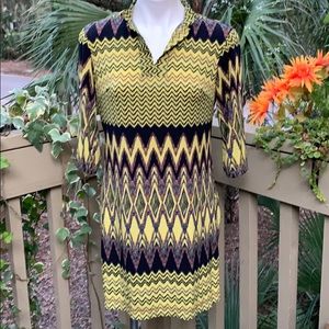 Donna Morgan Dress SZ 8 Green Purple 8